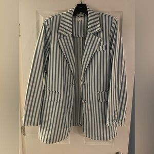 Avec Les Filles Oversized Striped Blazer